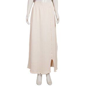 Vintage 1990s Linda Lundström Combed Cotton Lettuce Hem Skirt, size 14-16